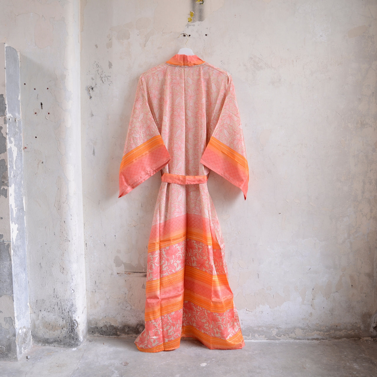 Long Vintage Silk Kimono