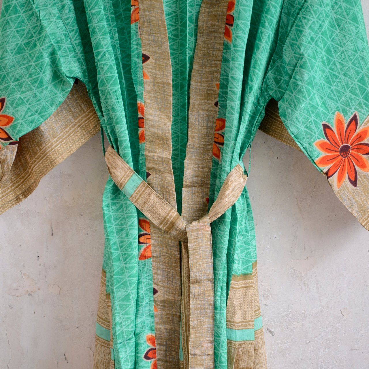 Long Vintage Silk Kimono