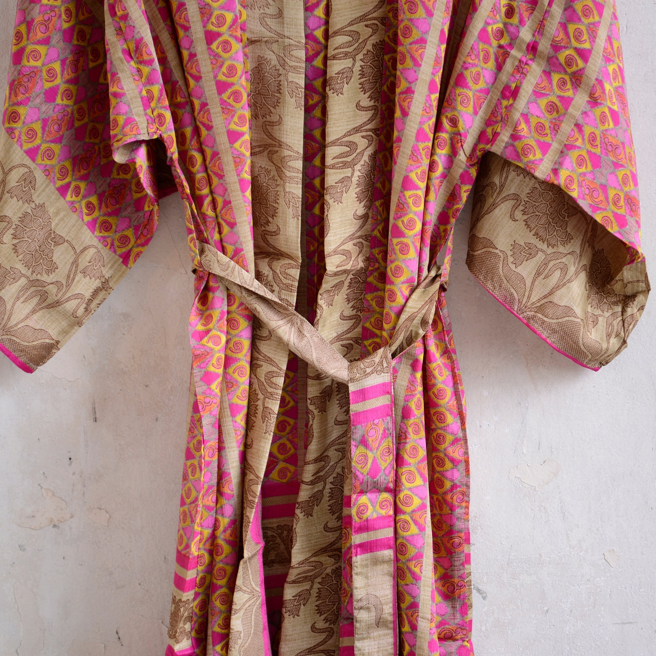 Long Vintage Silk Kimono