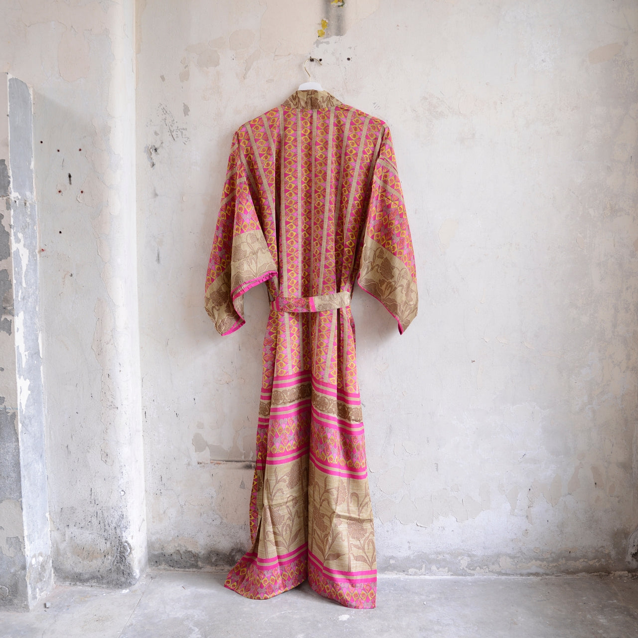 Long Vintage Silk Kimono