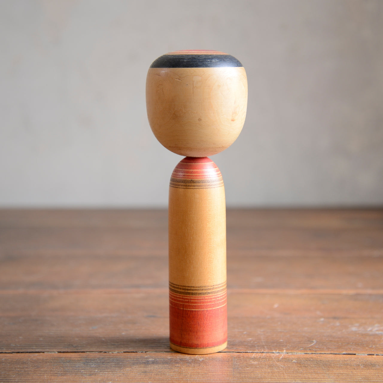 Set of 3 Traditional Japanese Folk Art Kokeshi Dolls