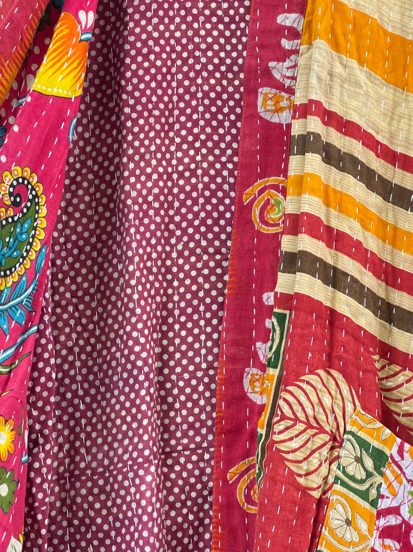 Vintage Cotton Kantha Relaxed Jacket ~ No 12