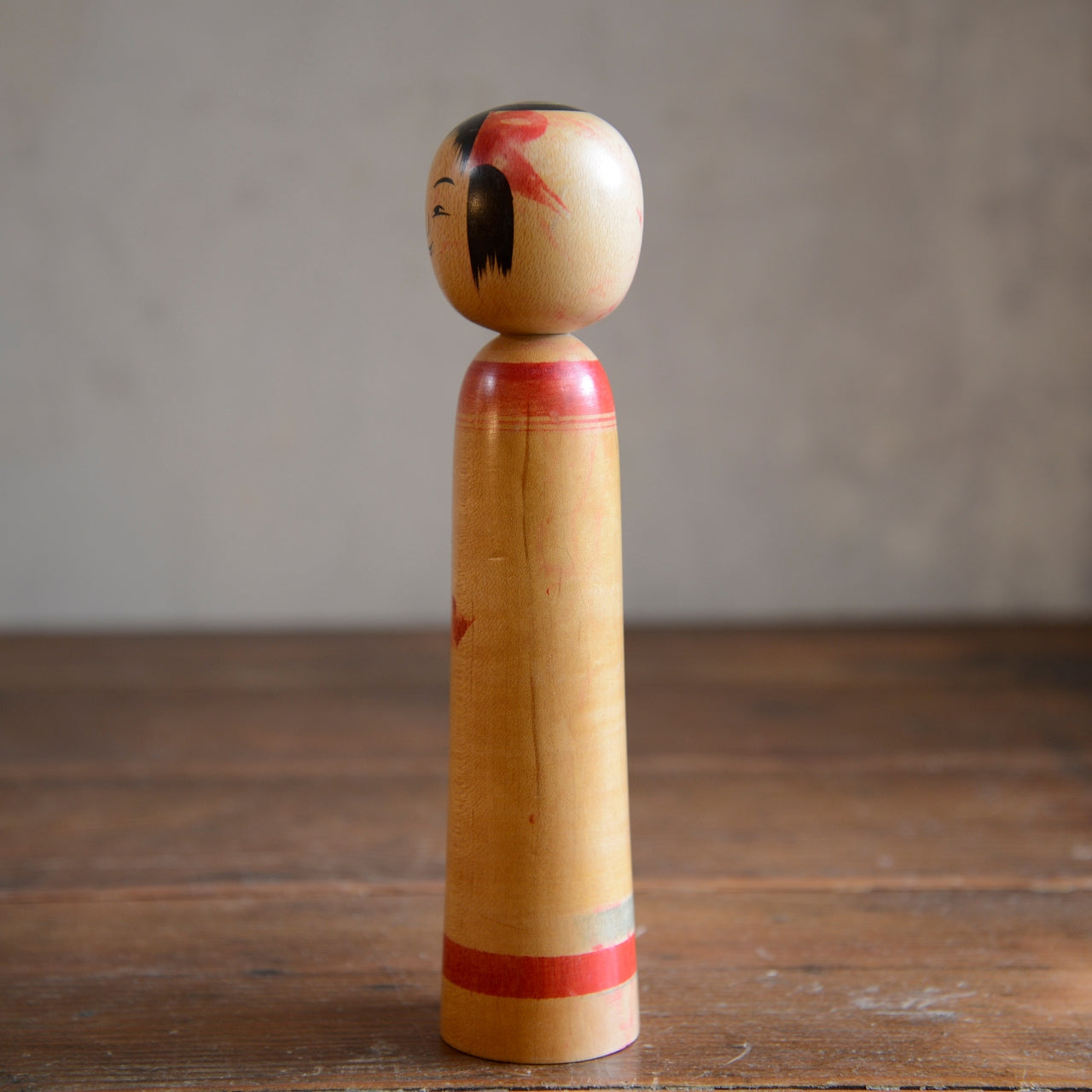 Set of 3 Traditional Japanese Folk Art Kokeshi Dolls