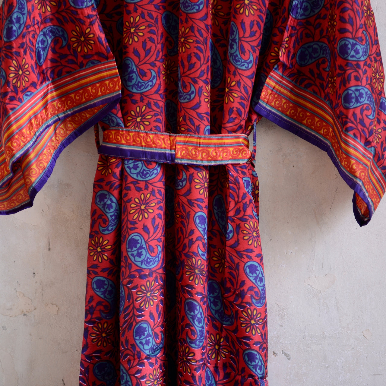 Long Vintage Silk Kimono