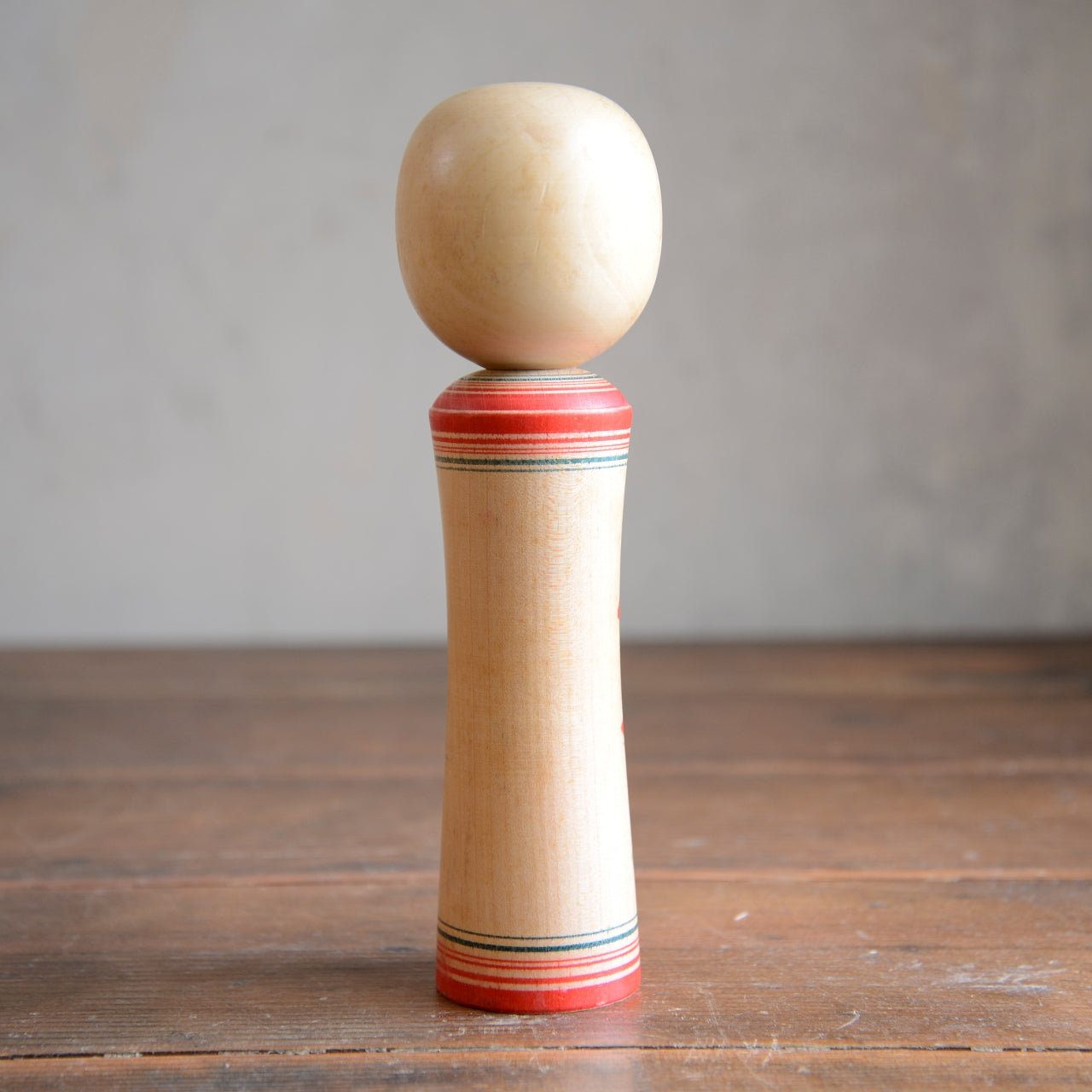 Set of 3 Traditional Japanese Folk Art Kokeshi Dolls