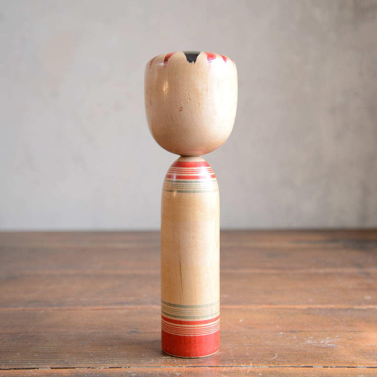 Set of 3 Traditional Japanese Folk Art Kokeshi Dolls