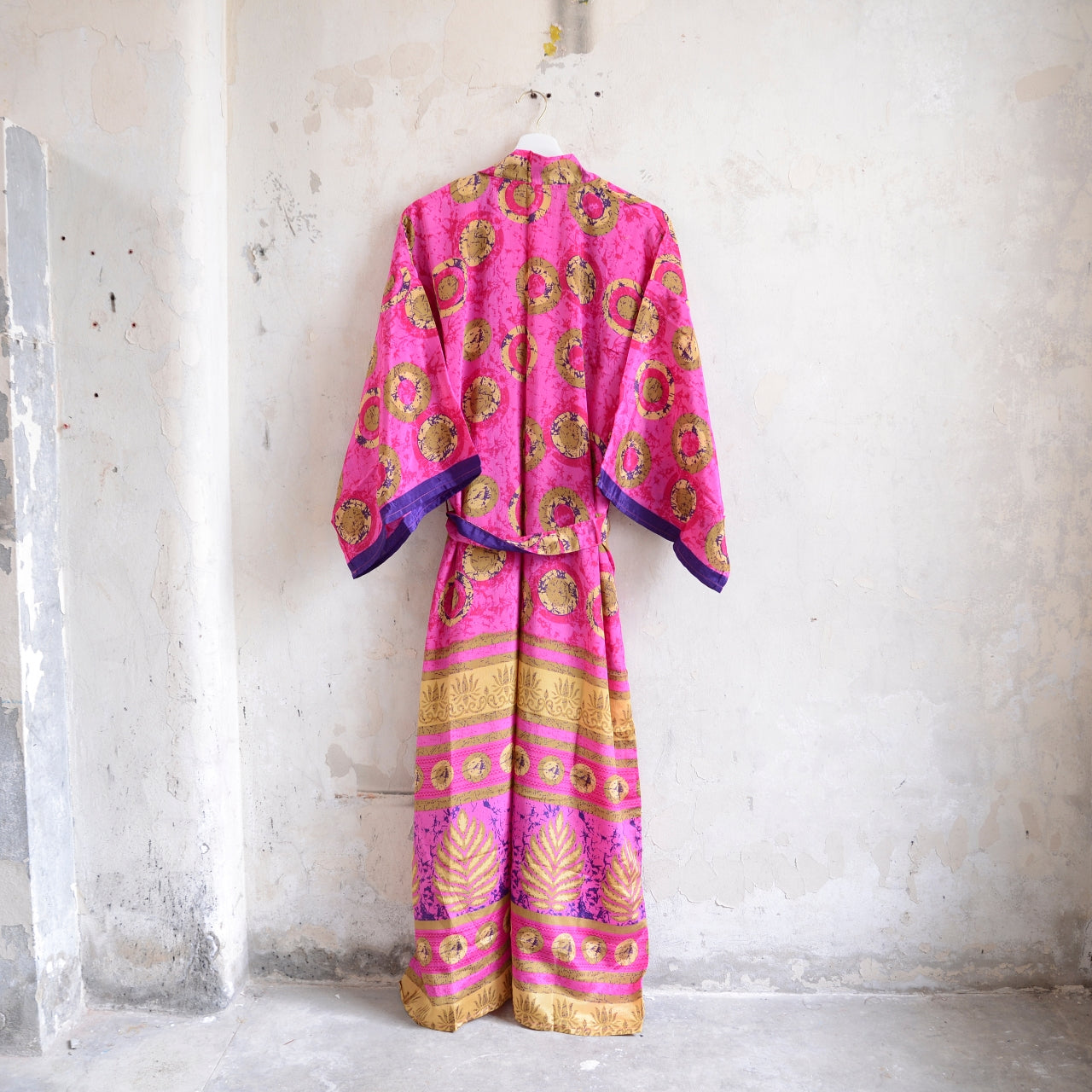 Long Vintage Silk Kimono