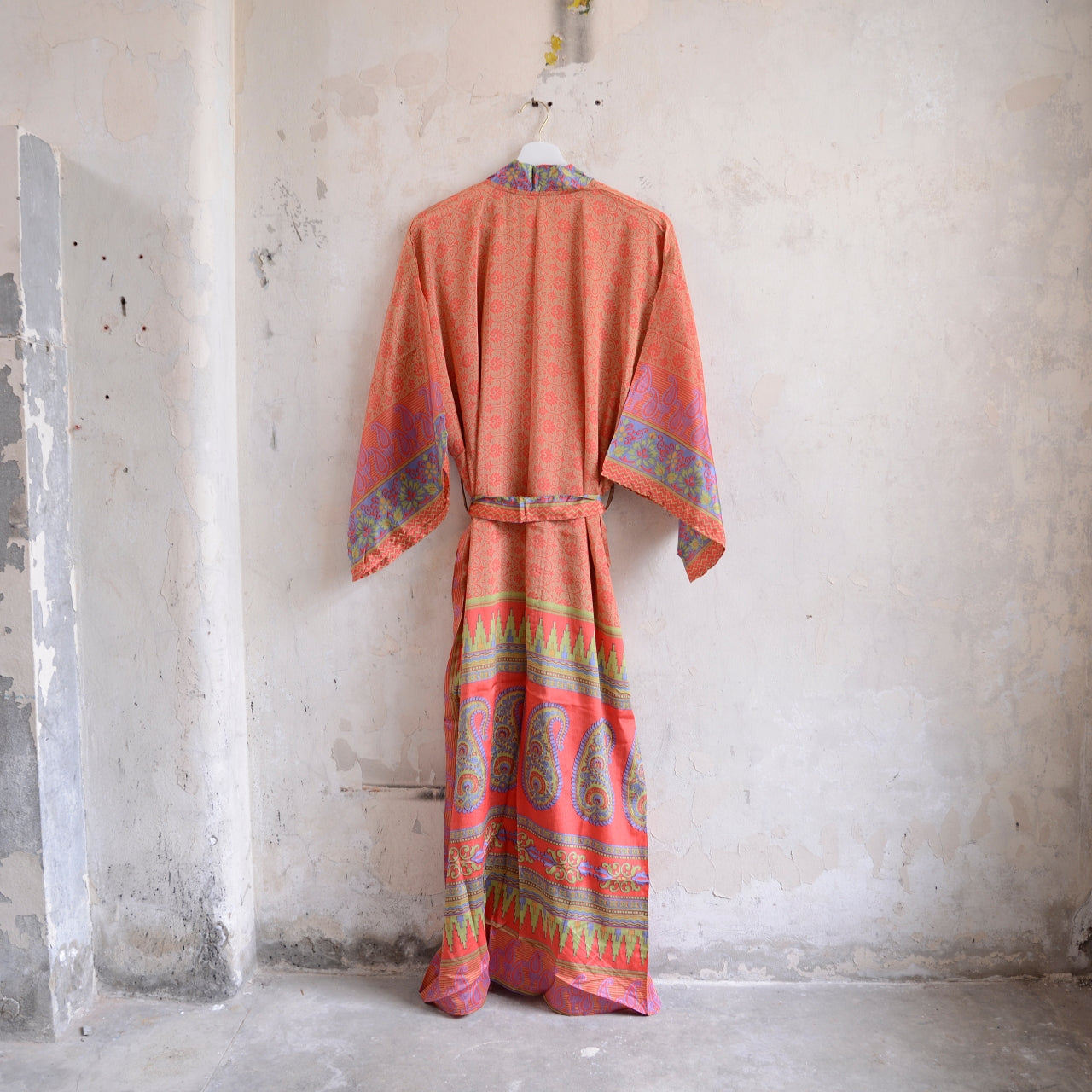 Long Vintage Silk Kimono