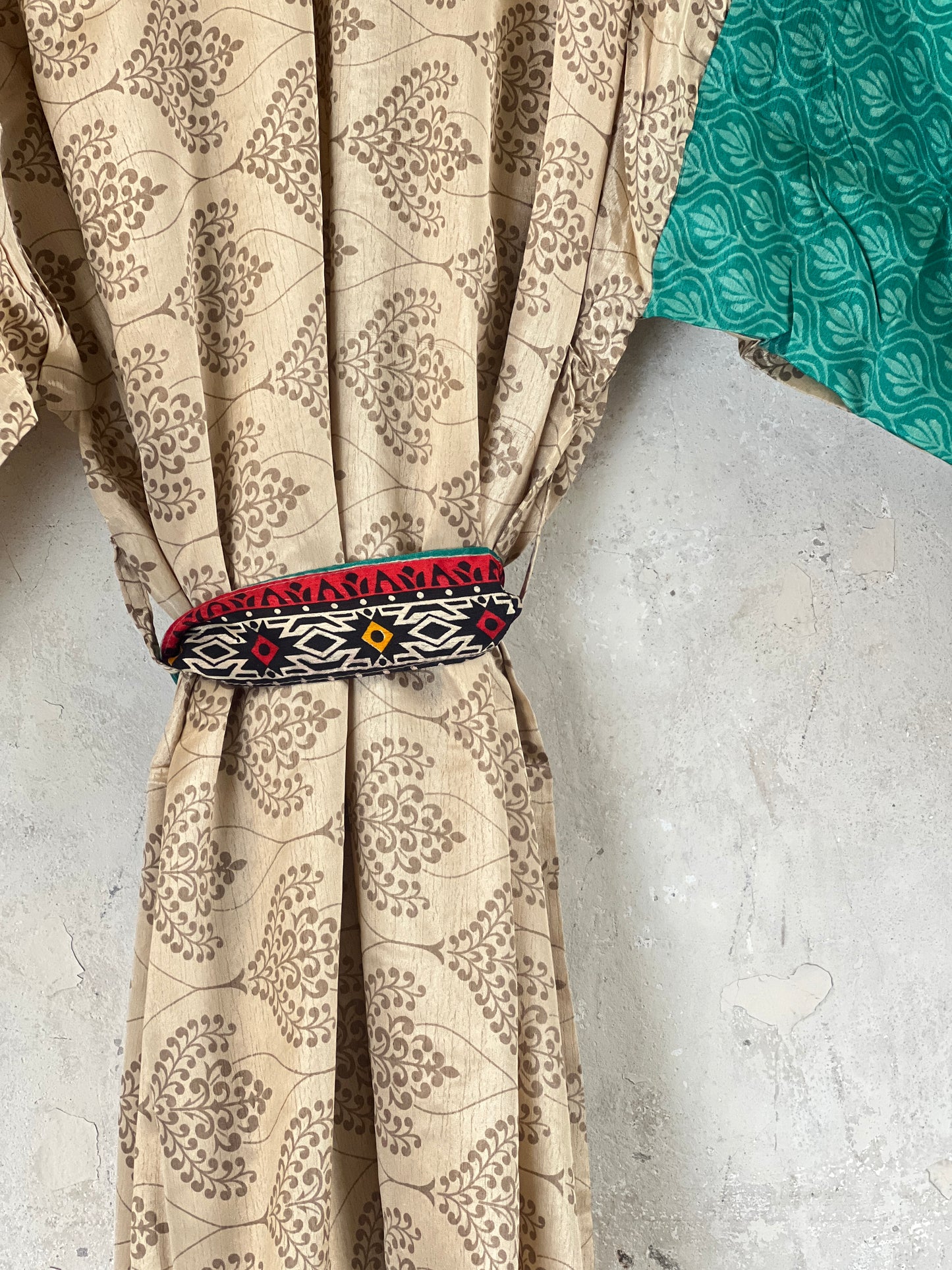 Short Vintage Silk Kimono