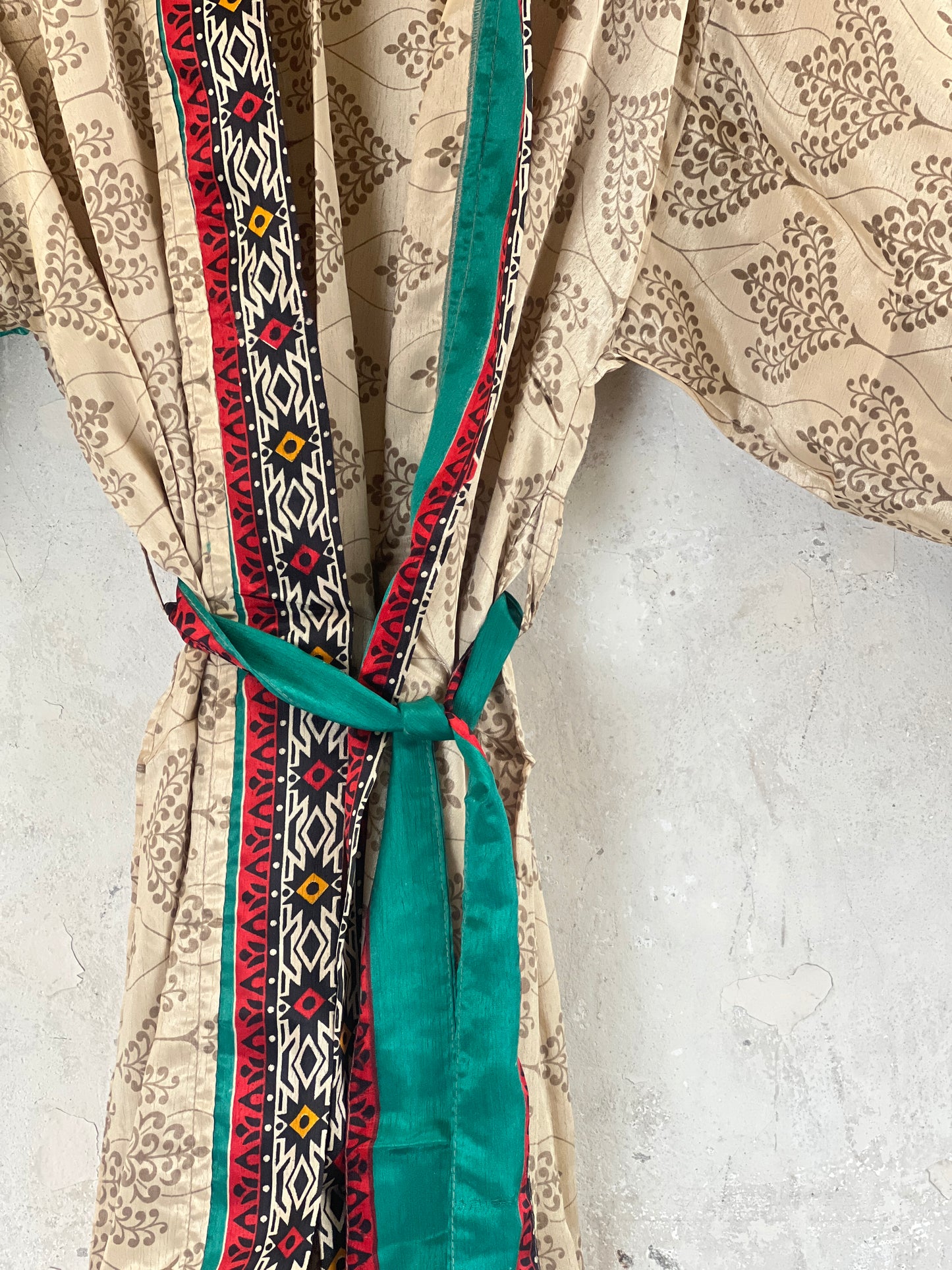 Short Vintage Silk Kimono