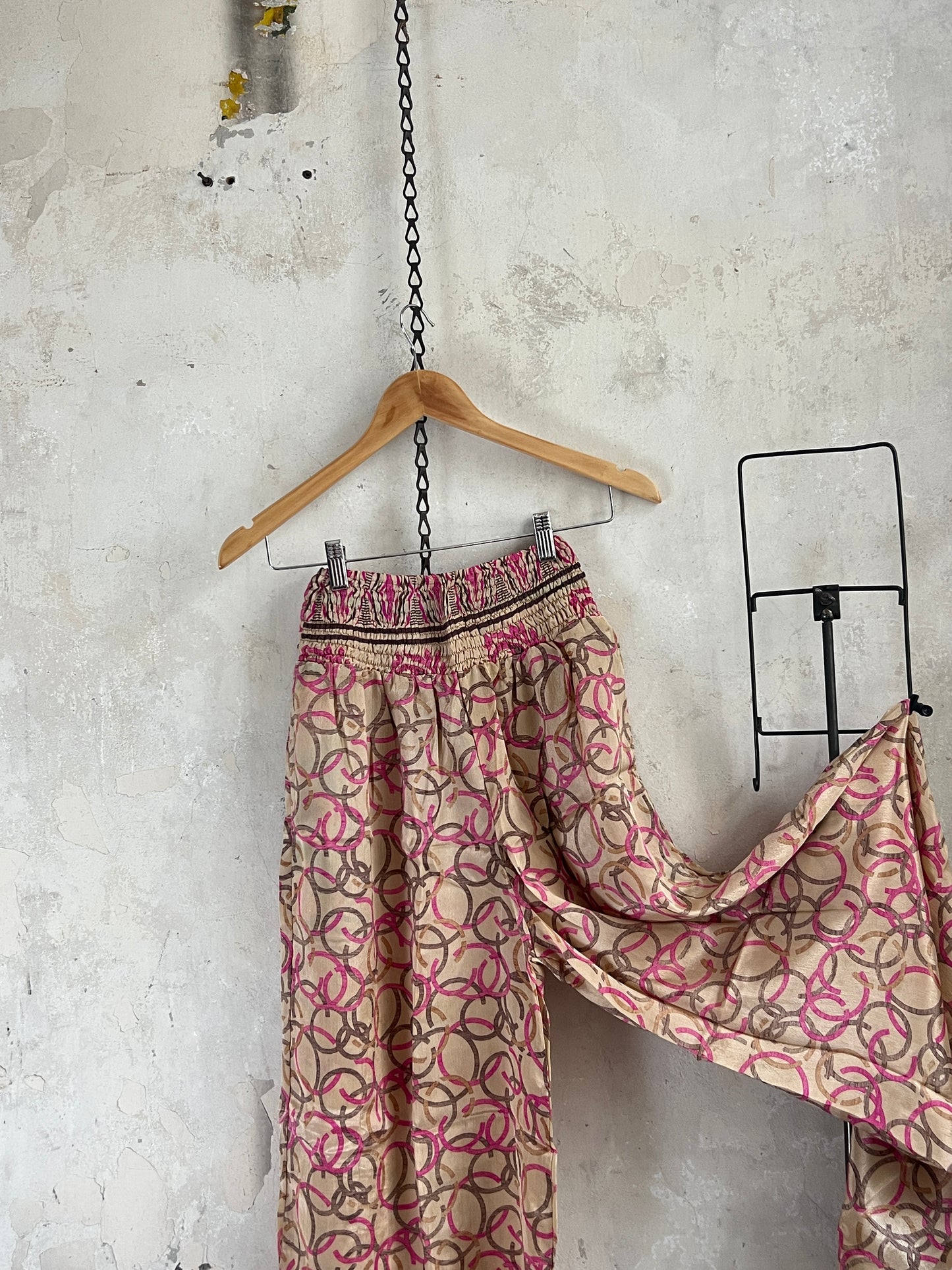 Vintage Silk Trousers & Shirt Co-ordinated Set