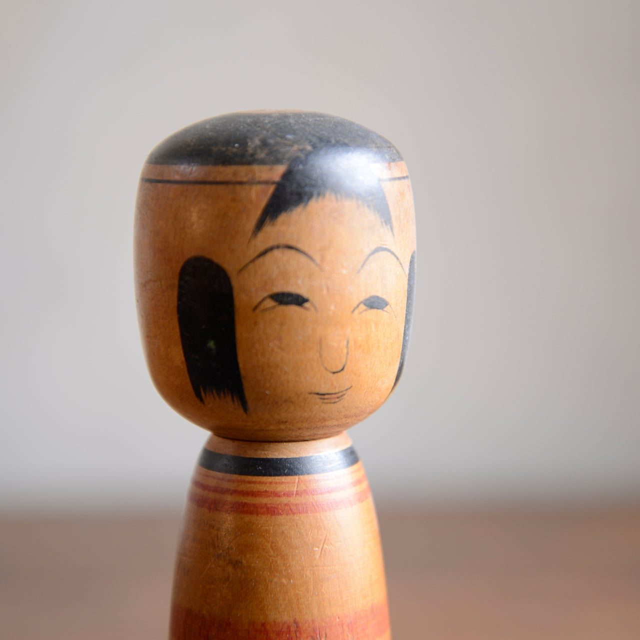 Set of 2 Traditional Japanese Folk Art Kokeshi Dolls