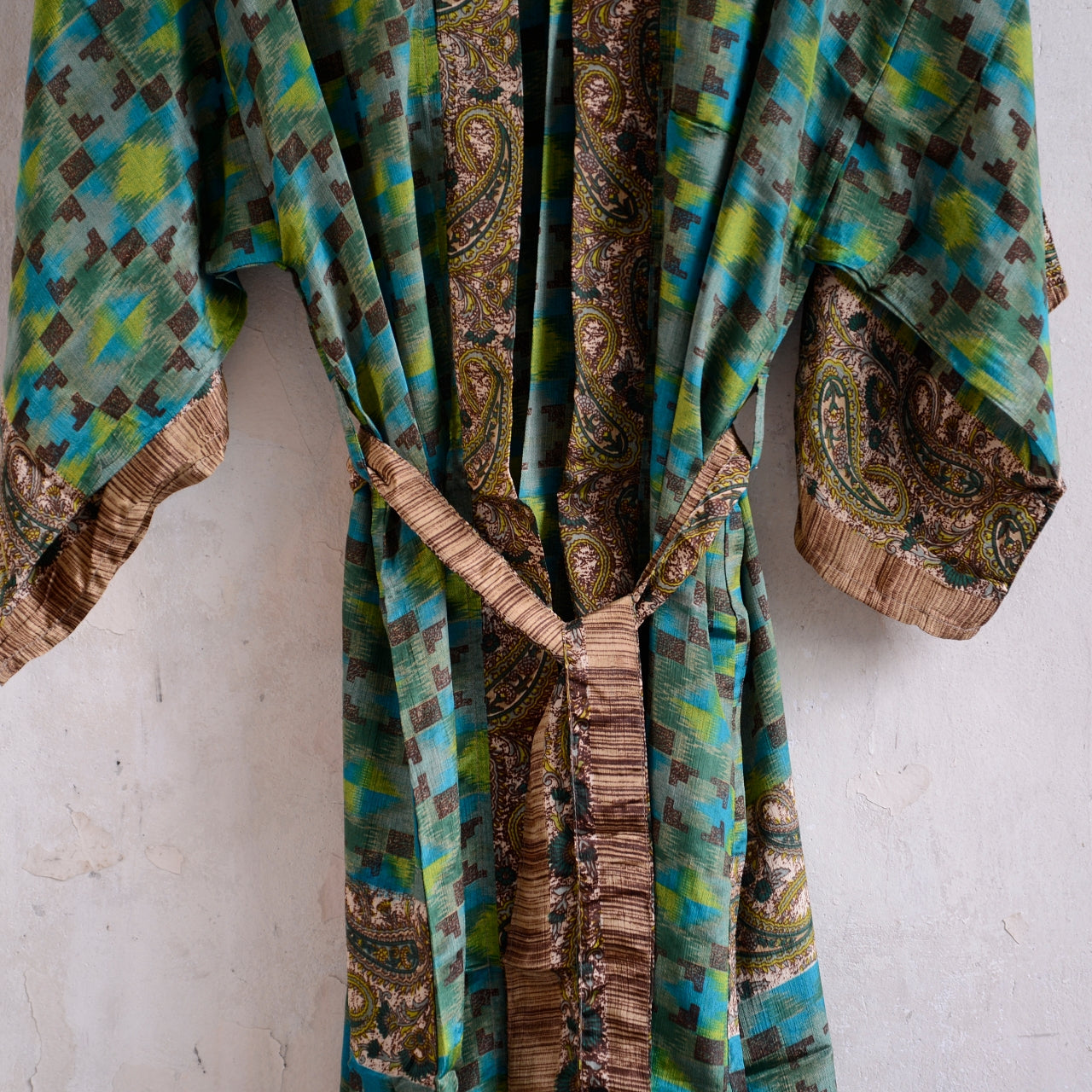 Long Vintage Silk Kimono