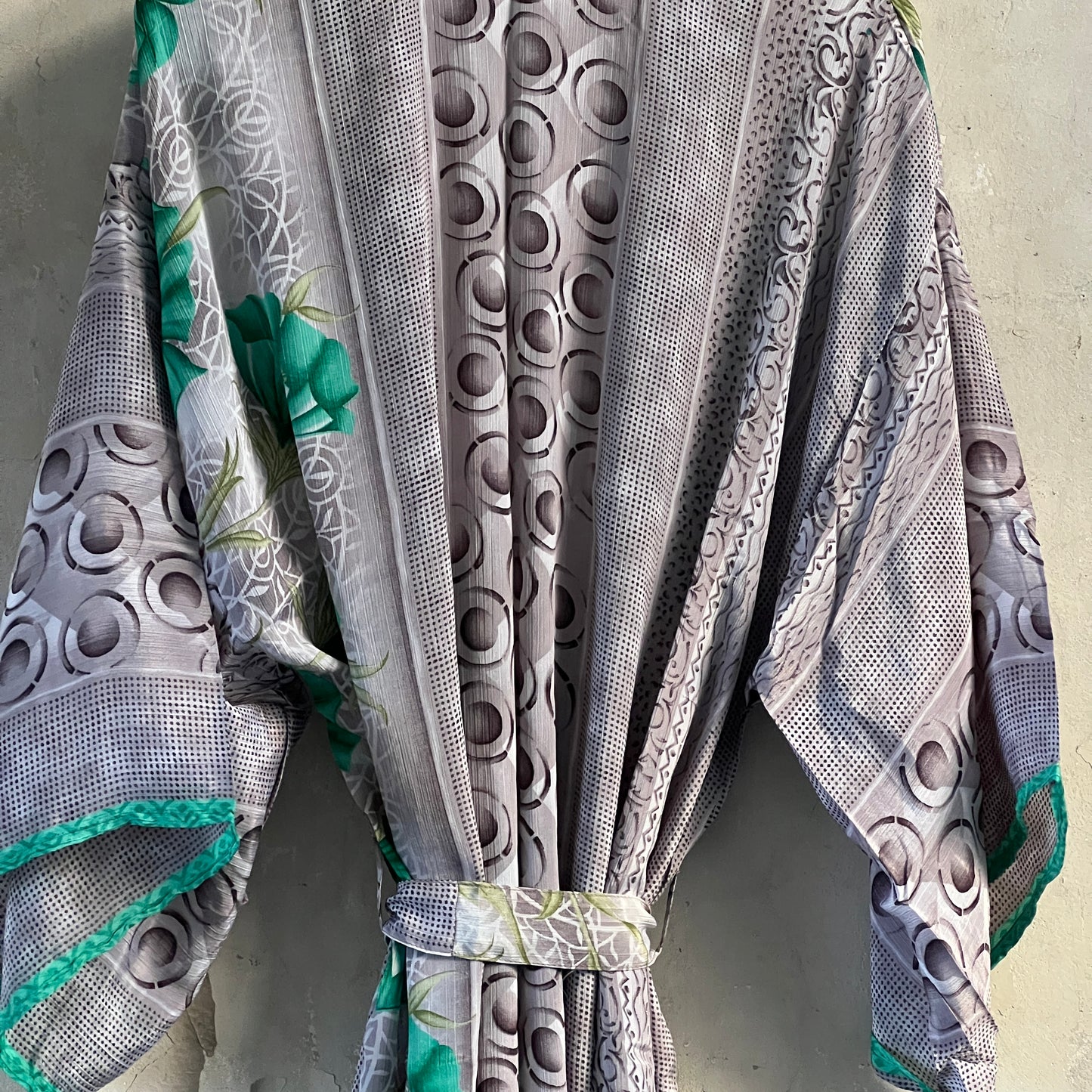 Long Vintage Silk Kimono