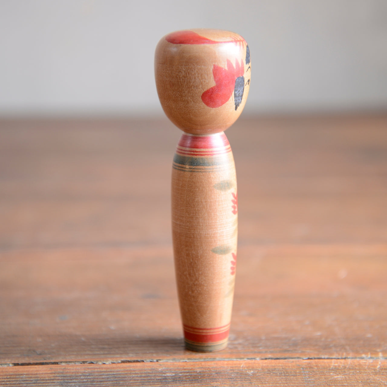 Traditional Japanese Folk Art Kokeshi Doll