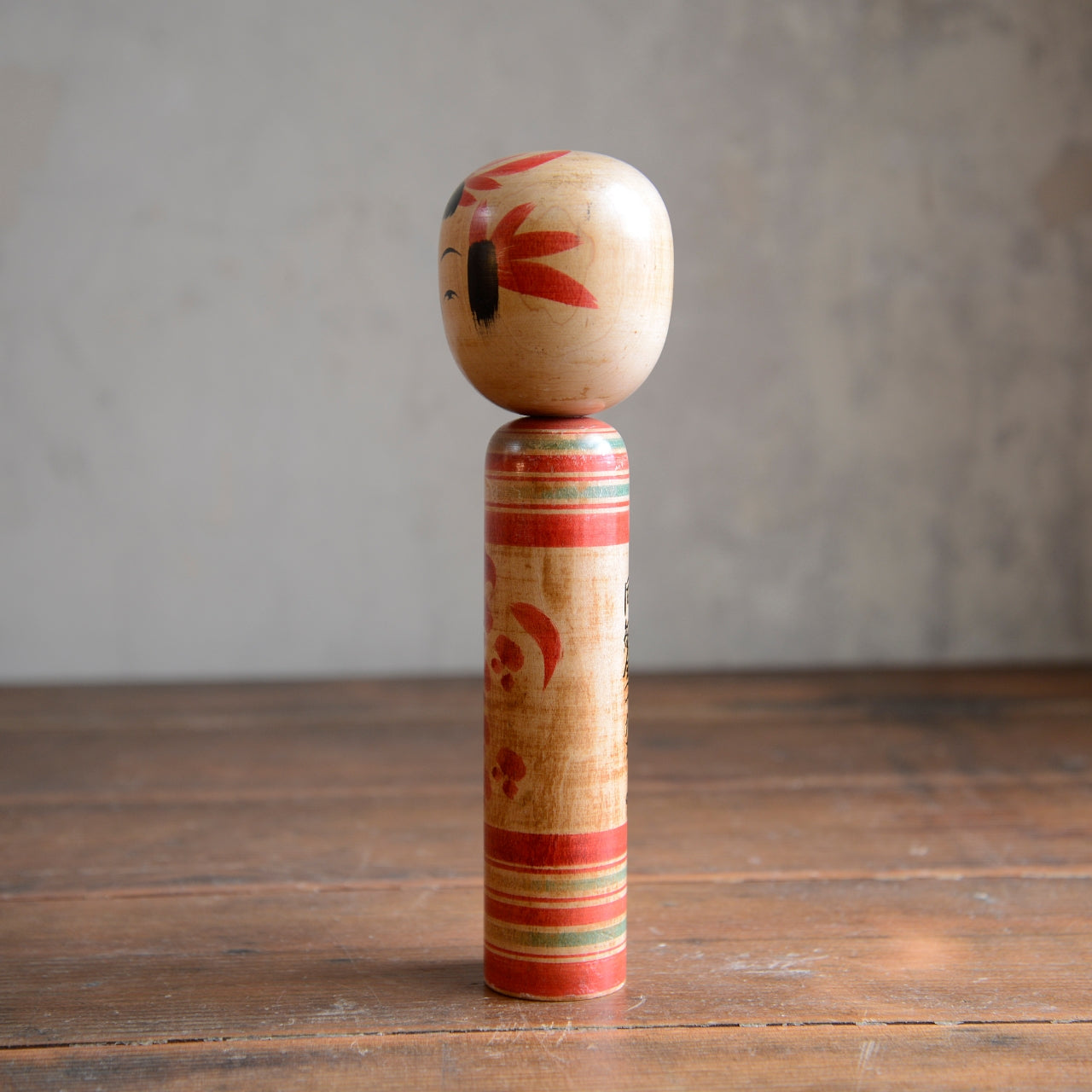 Set of 3 Traditional Japanese Folk Art Kokeshi Dolls