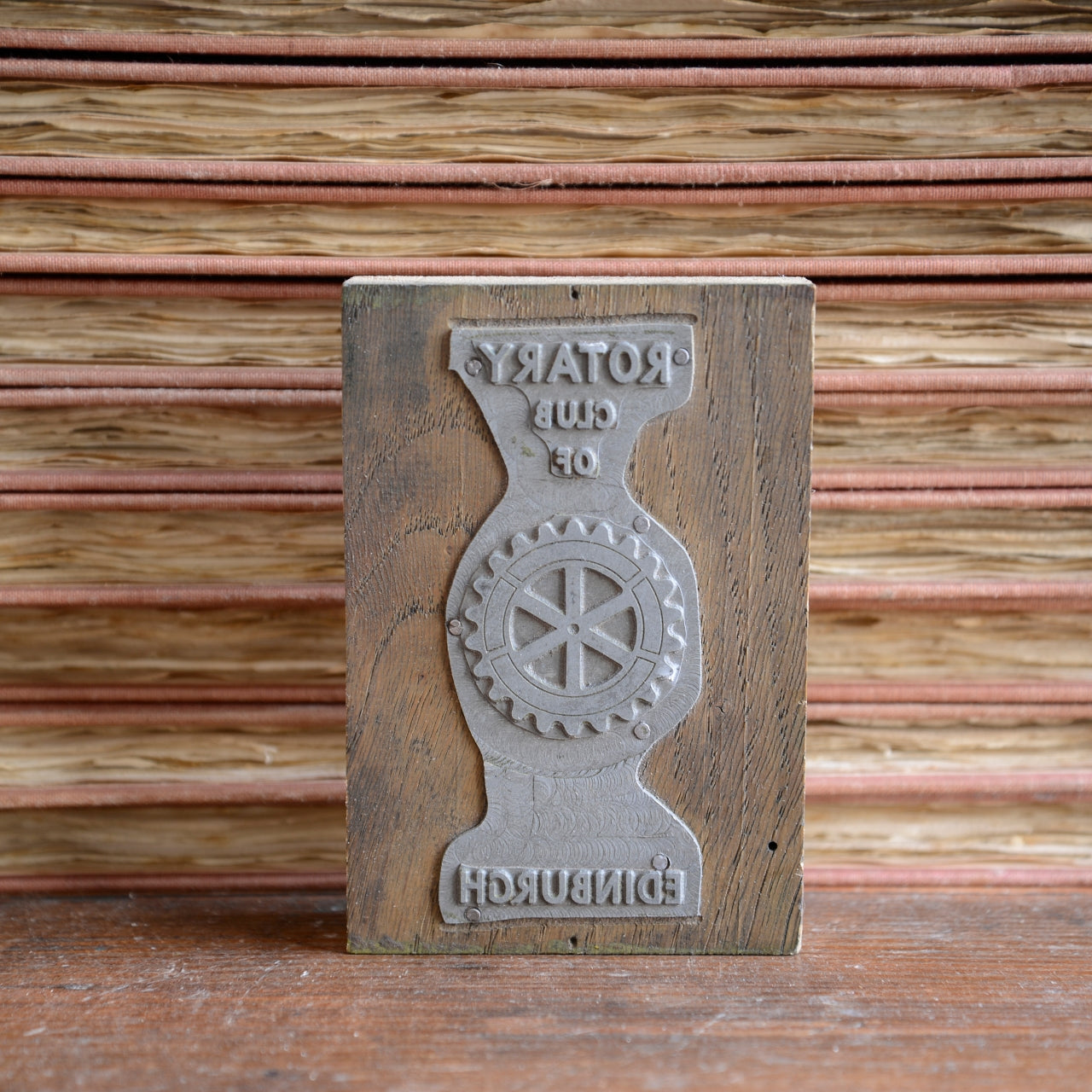 Collection of 50 Typeset Advertising Print Blocks - c1940