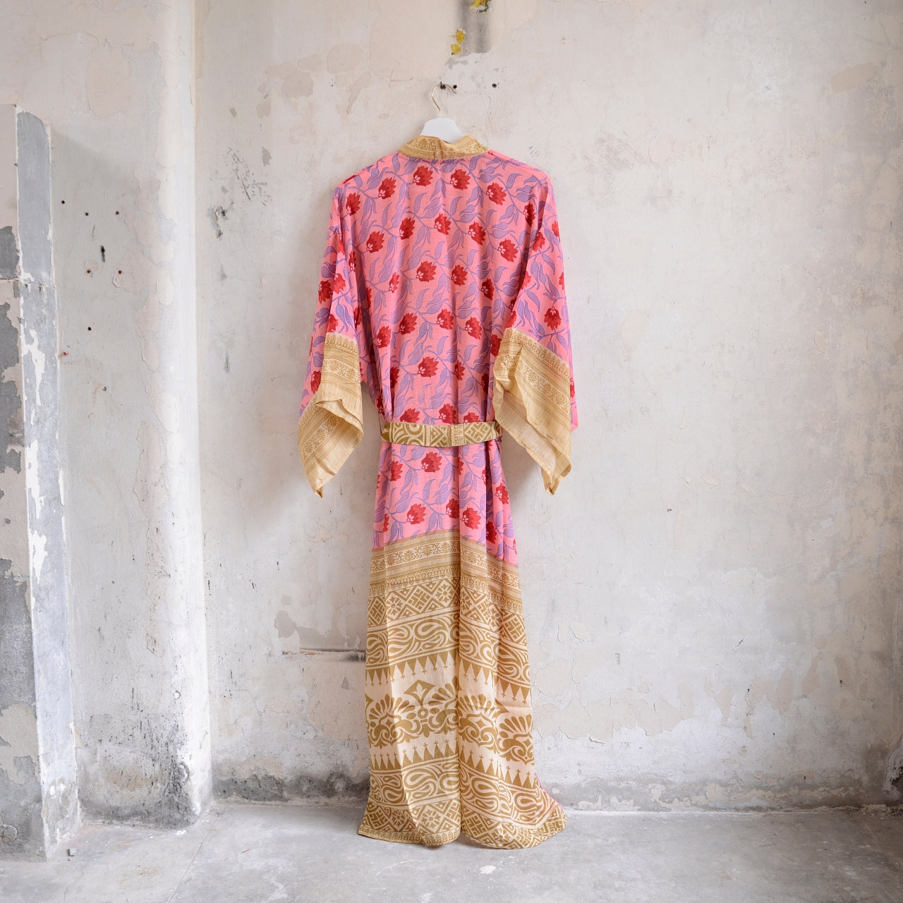 Long Vintage Silk Kimono