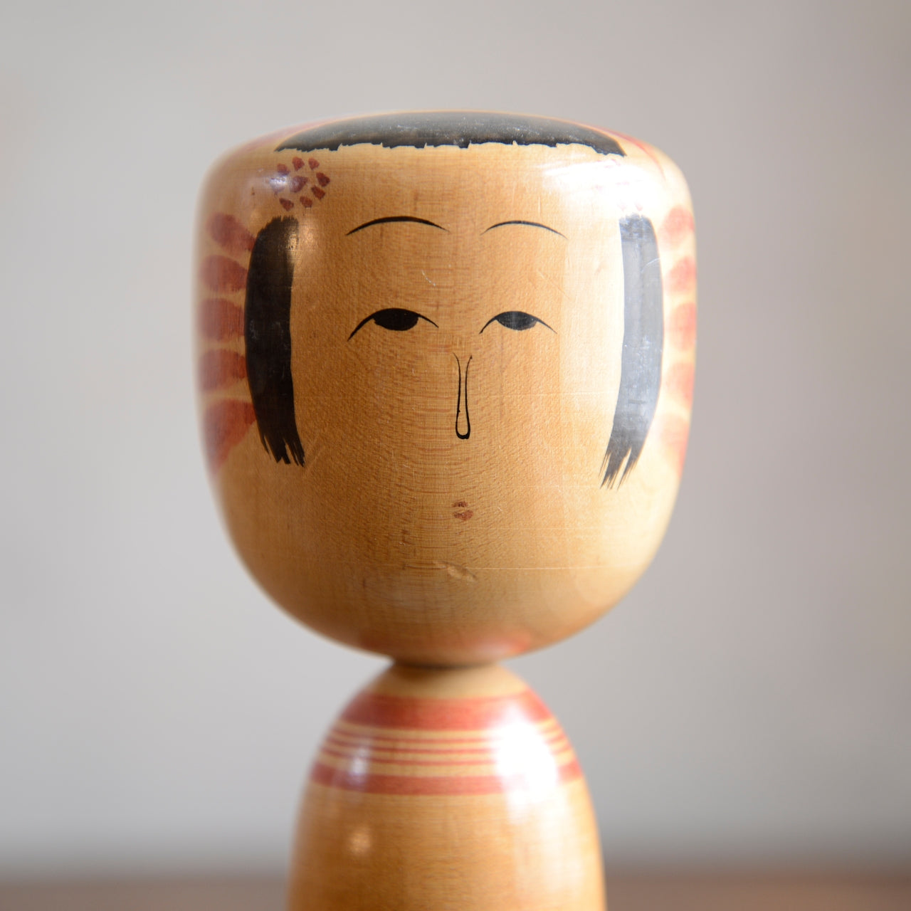 Set of 3 Traditional Japanese Folk Art Kokeshi Dolls