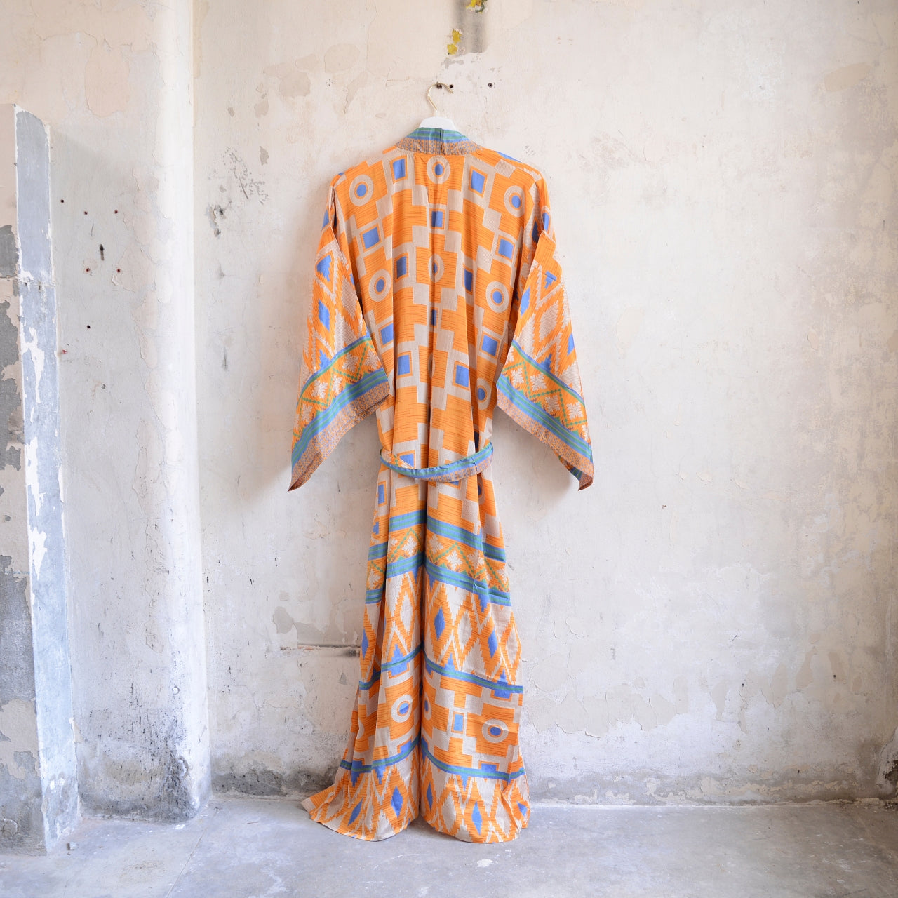 Long Vintage Silk Kimono