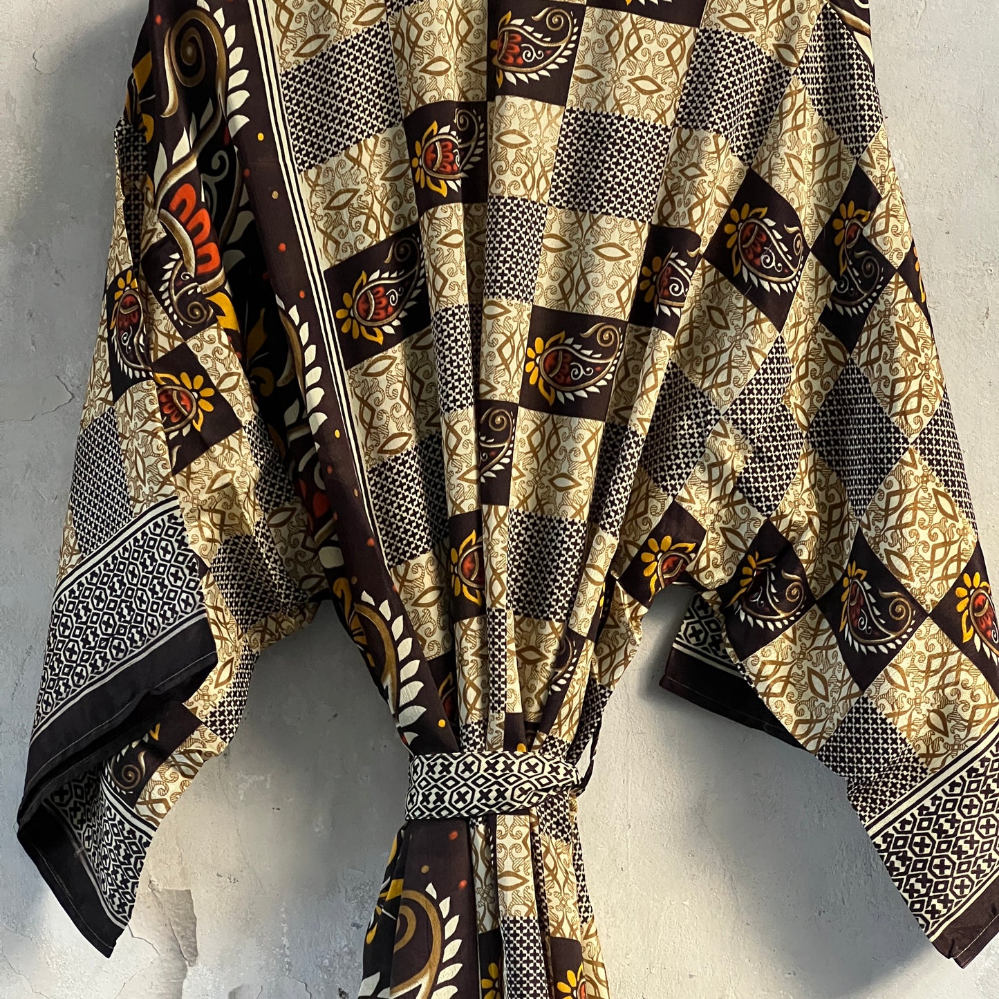 Long Vintage Silk Kimono