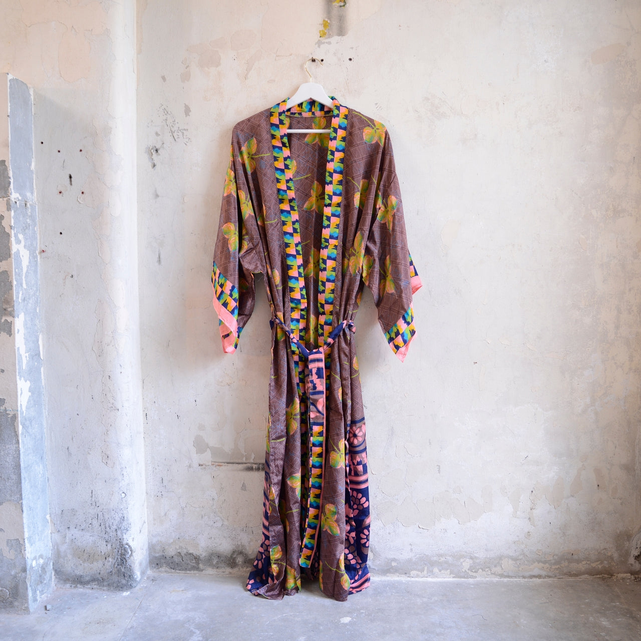 Long Vintage Silk Kimono