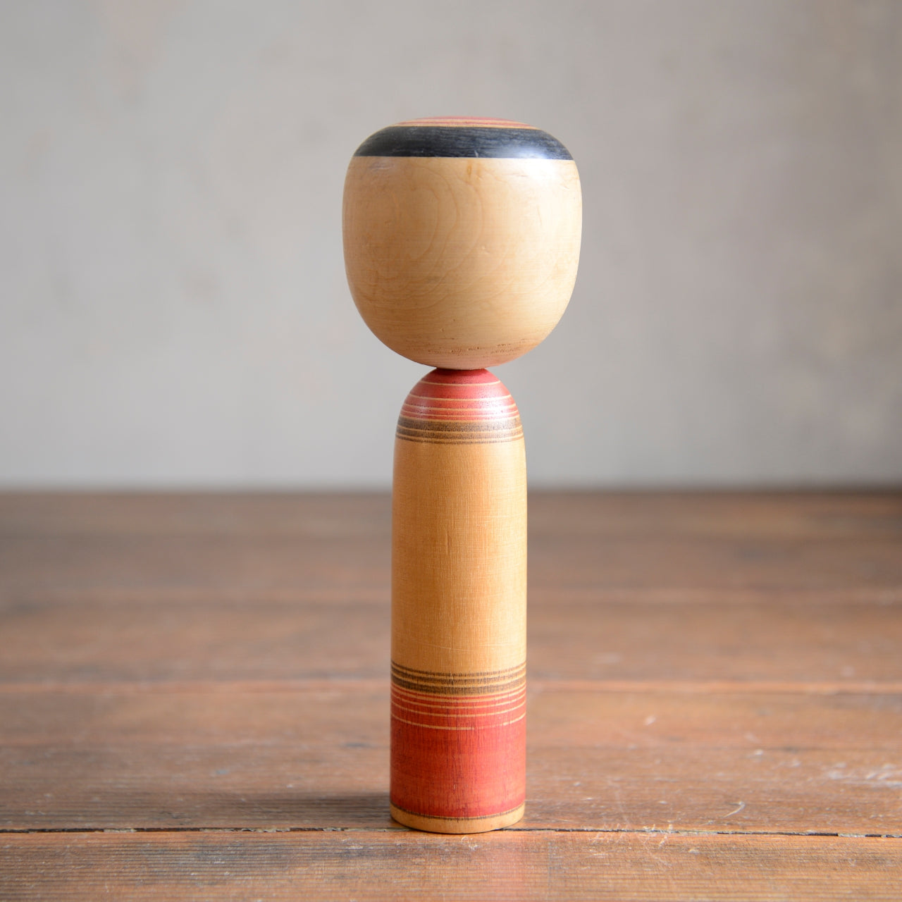 Set of 3 Traditional Japanese Folk Art Kokeshi Dolls
