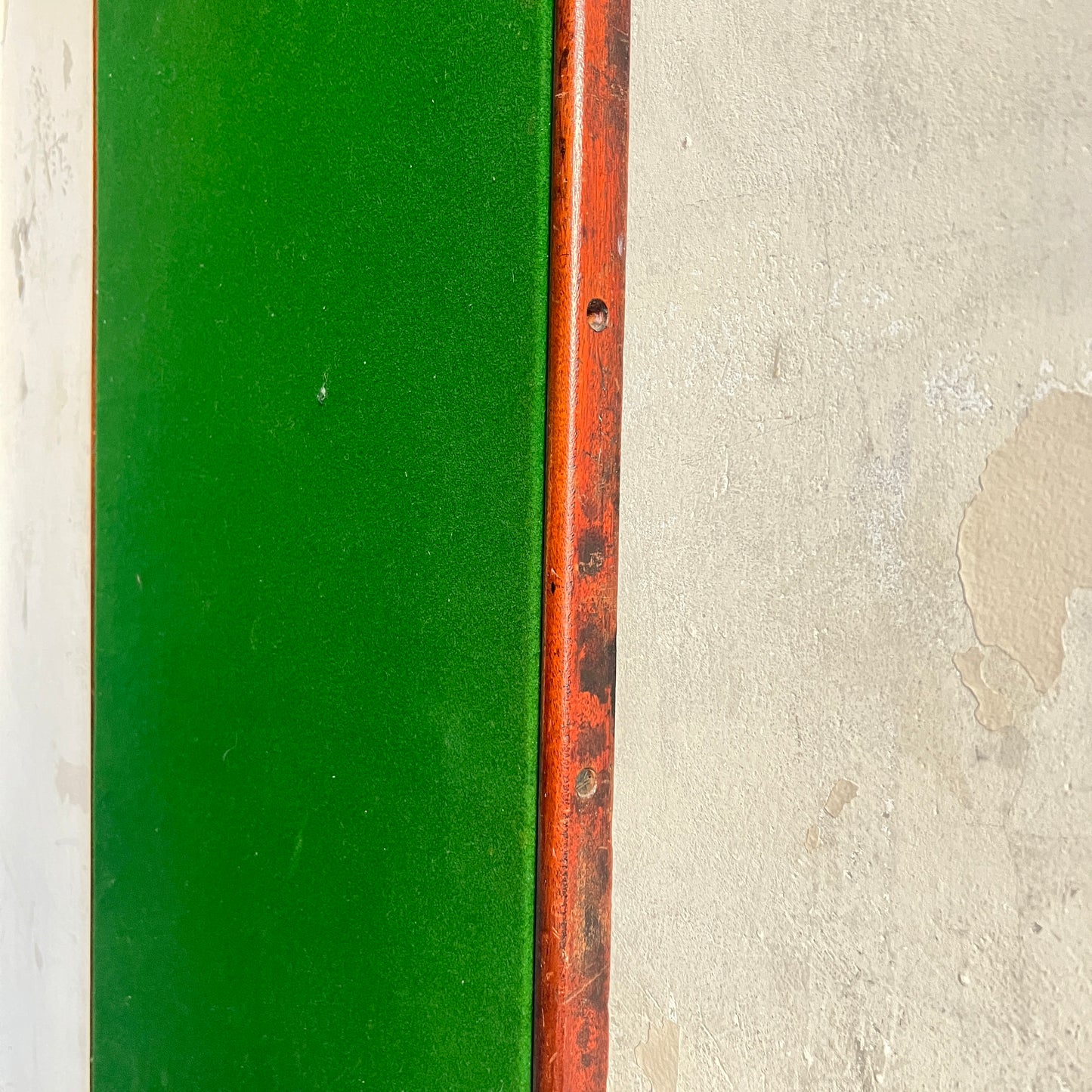 Late 19th Century Notice Pin Board with Mahogany Frame