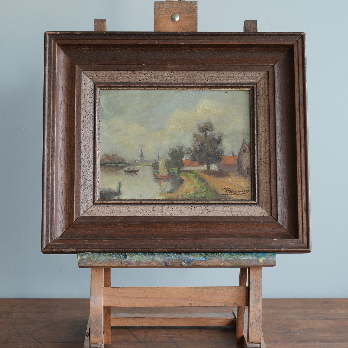 Naïve River Scene | Belgian School