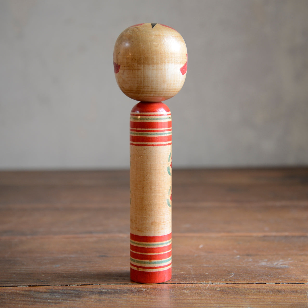 Set of 3 Traditional Japanese Folk Art Kokeshi Dolls