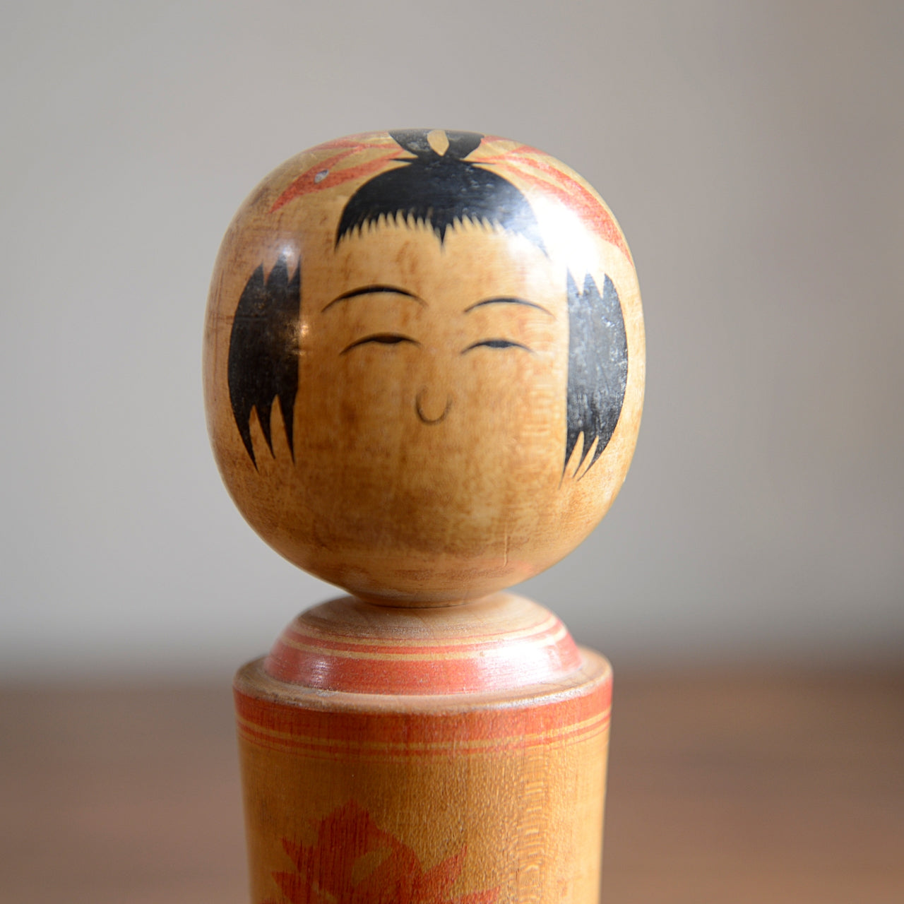Set of 3 Traditional Japanese Folk Art Kokeshi Dolls