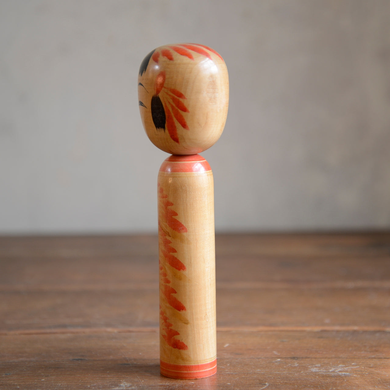 Set of 3 Traditional Japanese Folk Art Kokeshi Dolls