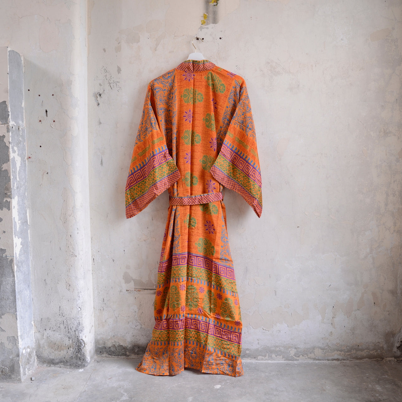 Long Vintage Silk Kimono