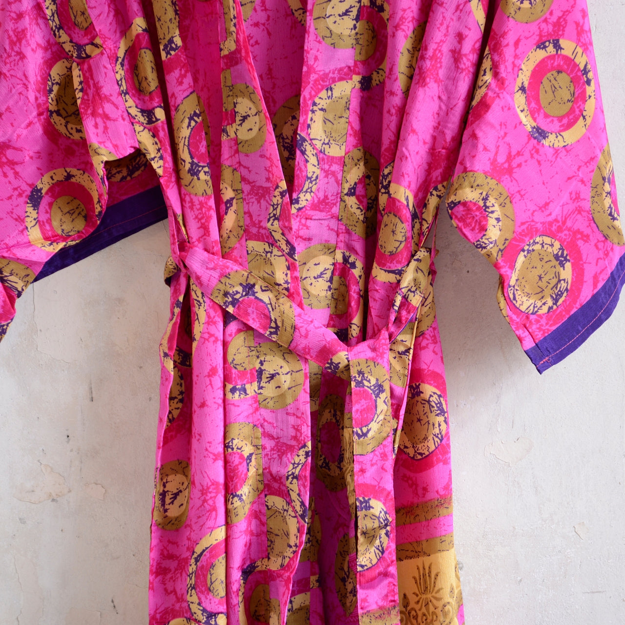Long Vintage Silk Kimono