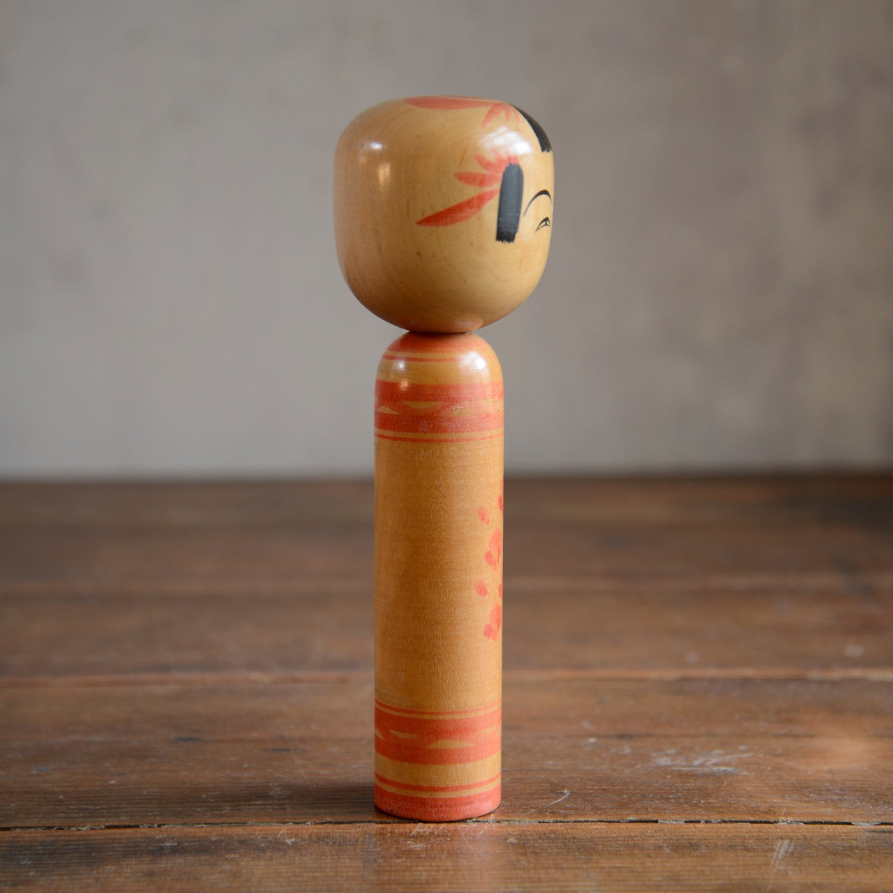 Set of 3 Traditional Japanese Folk Art Kokeshi Dolls