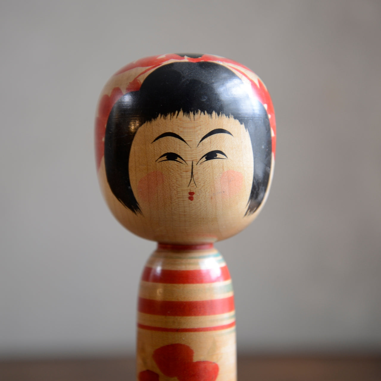 Set of 3 Traditional Japanese Folk Art Kokeshi Dolls