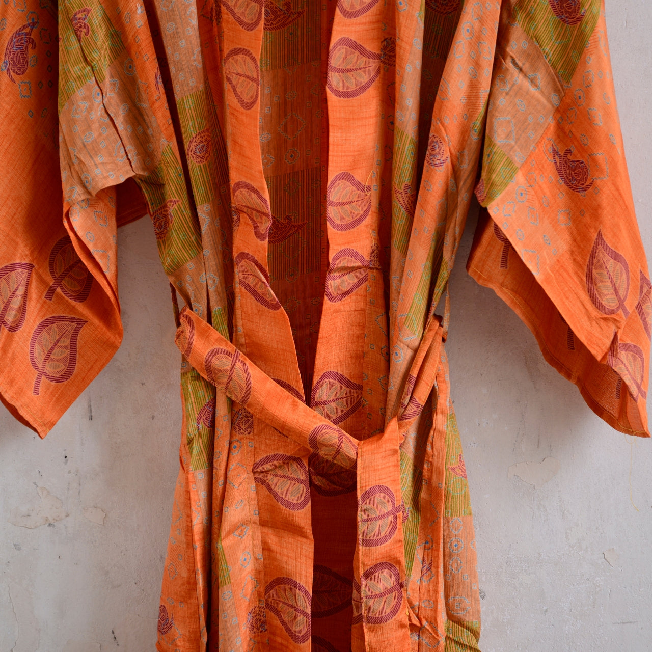 Long Vintage Silk Kimono