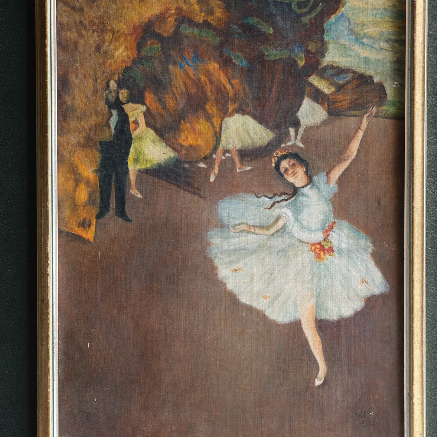 Ballet Dancer Painting on canvas - Edgar Degas influenced
