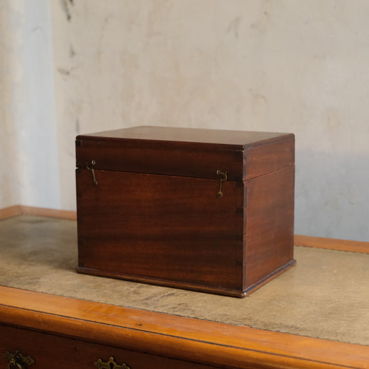 Scottish Mahogany Desk Top Letter Document Box