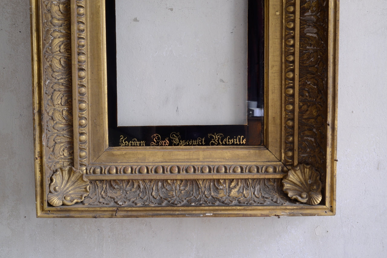 19thC Gilt & Gesso Picture Frame