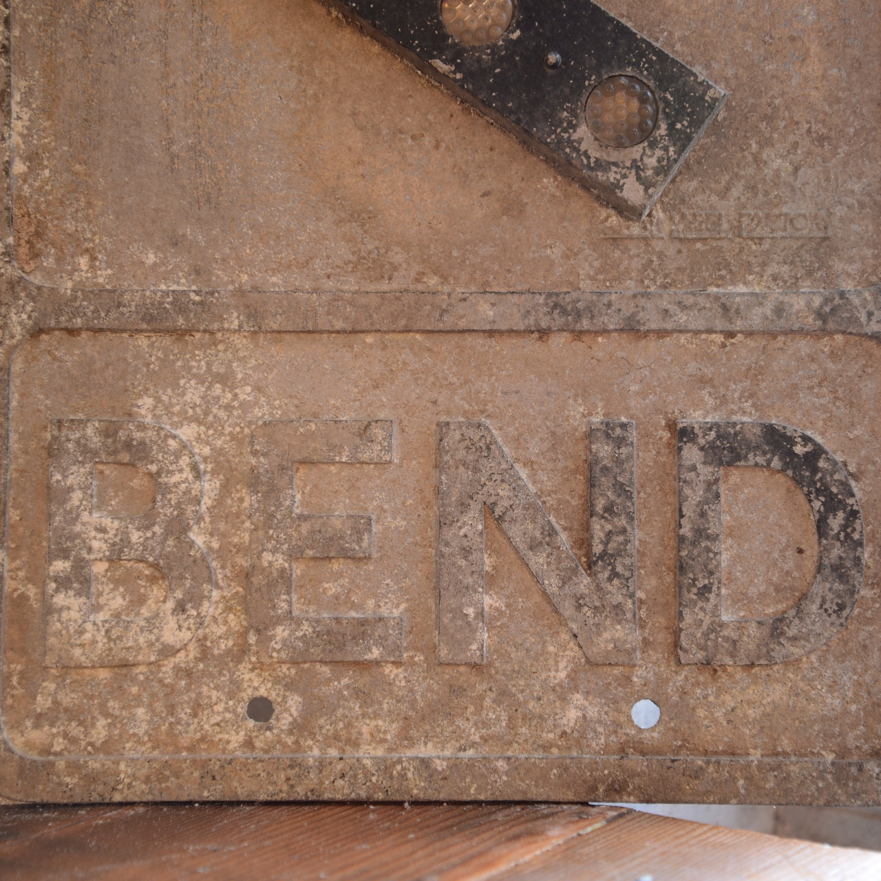 Original cast BEND sign