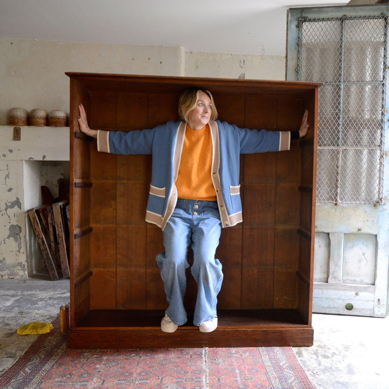 Large 19thC Oak Bookshelves