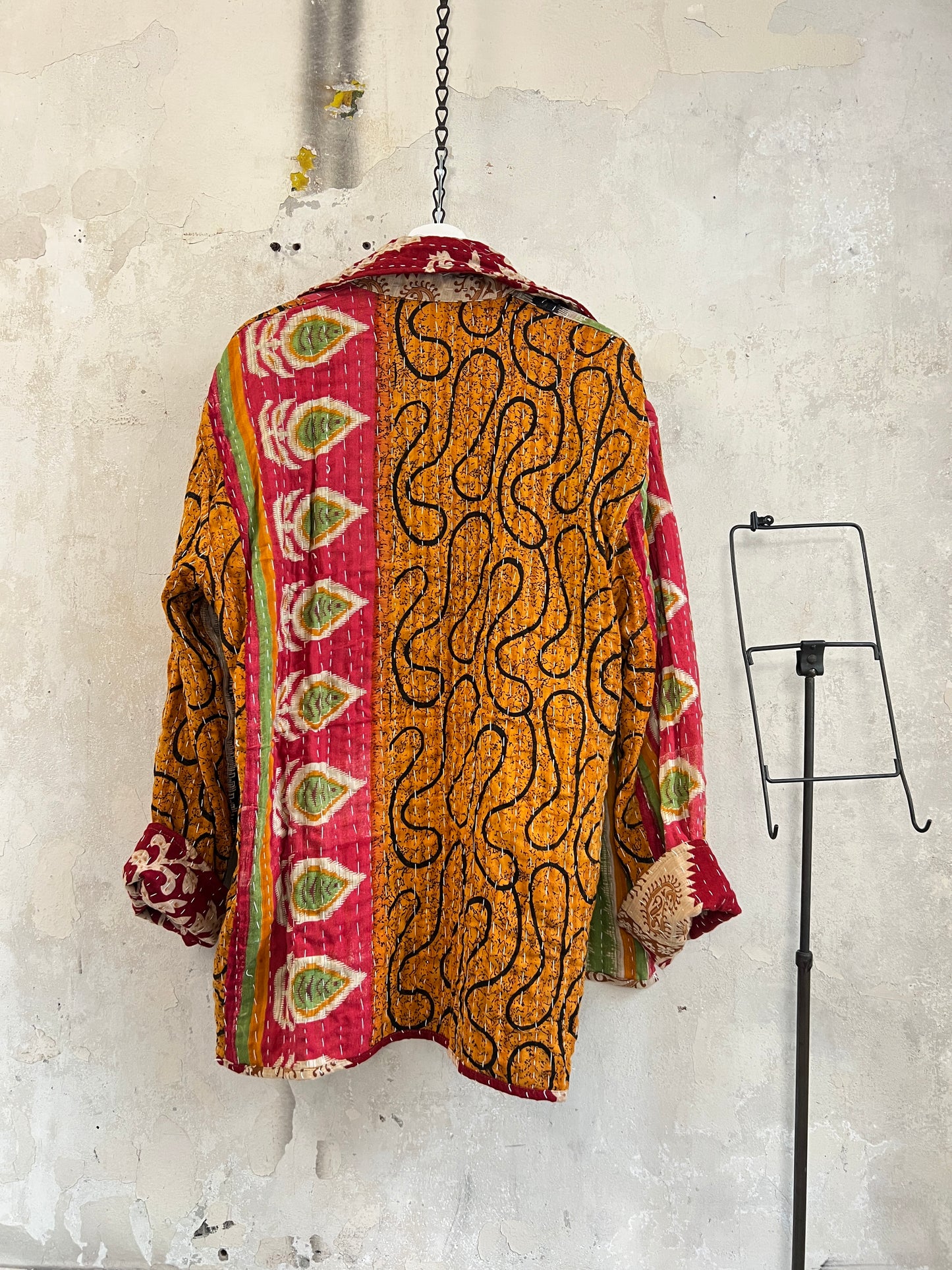 Vintage Cotton Kantha Reversible Jacket ~ No 16