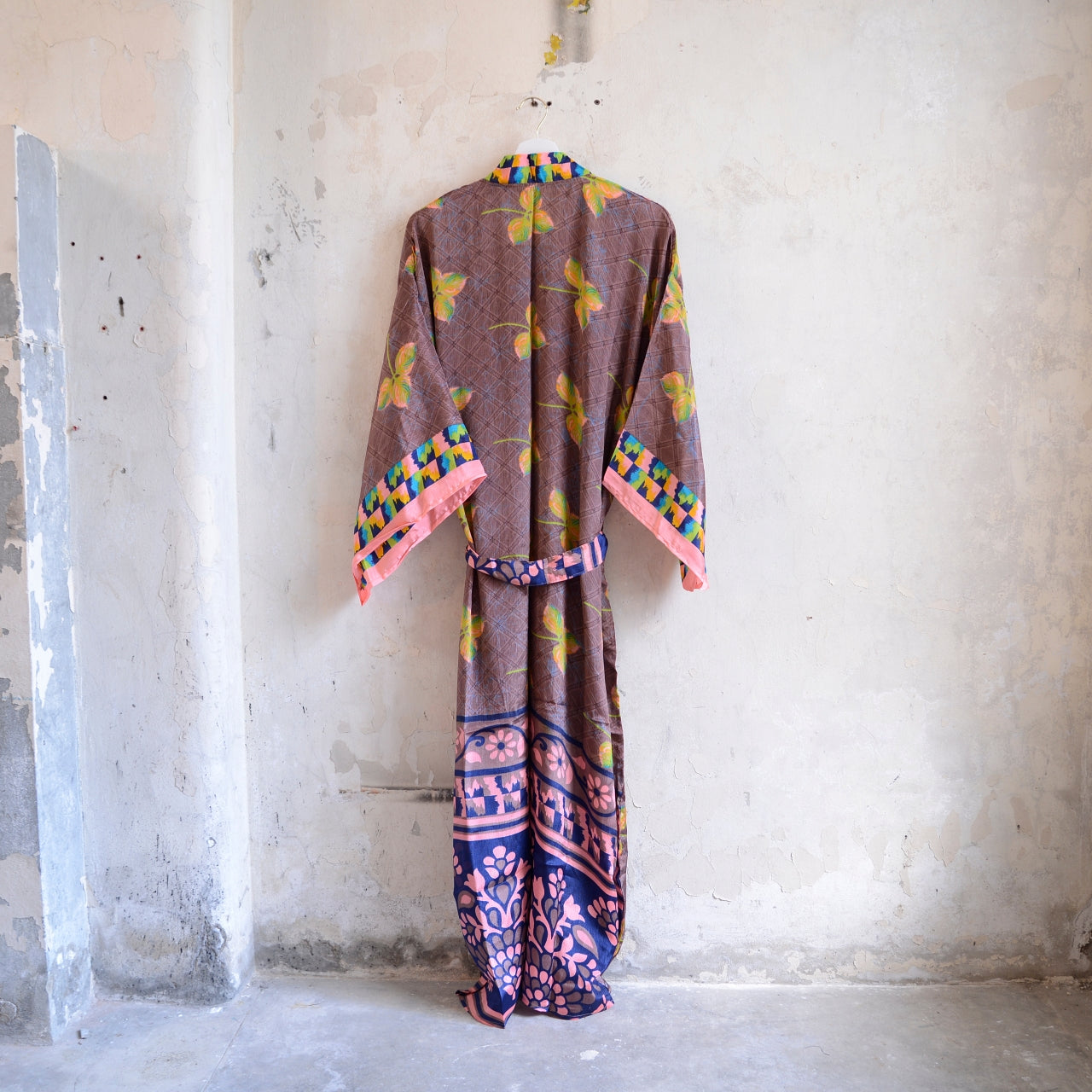 Long Vintage Silk Kimono