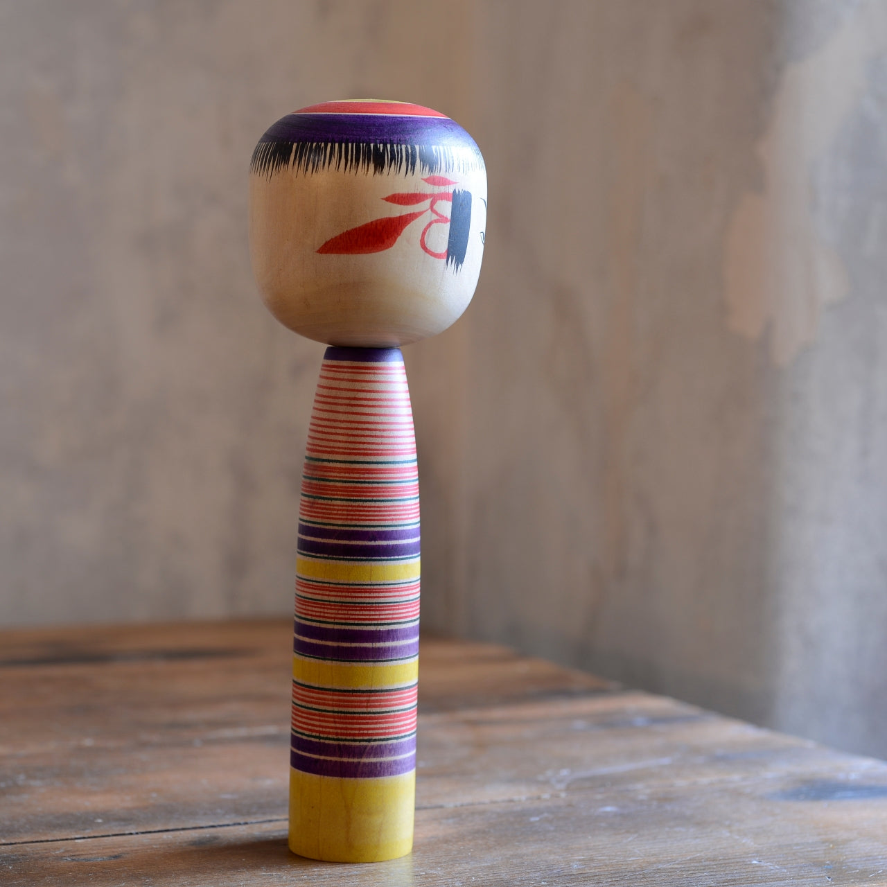 Traditional Japanese Folk Art Kokeshi Doll - 1