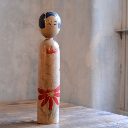 Traditional Japanese Folk Art Kokeshi Doll - 6