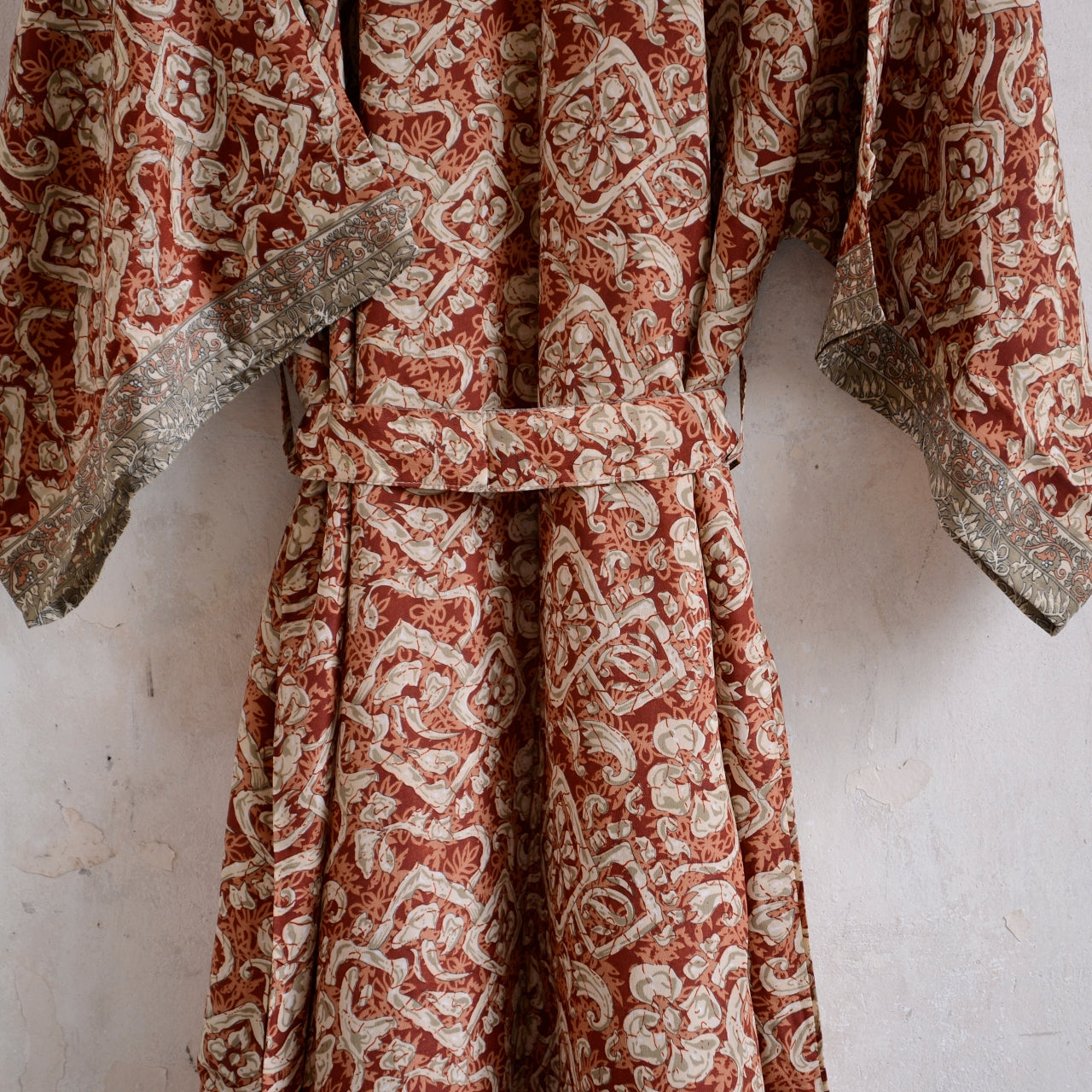 Long Vintage Silk Kimono