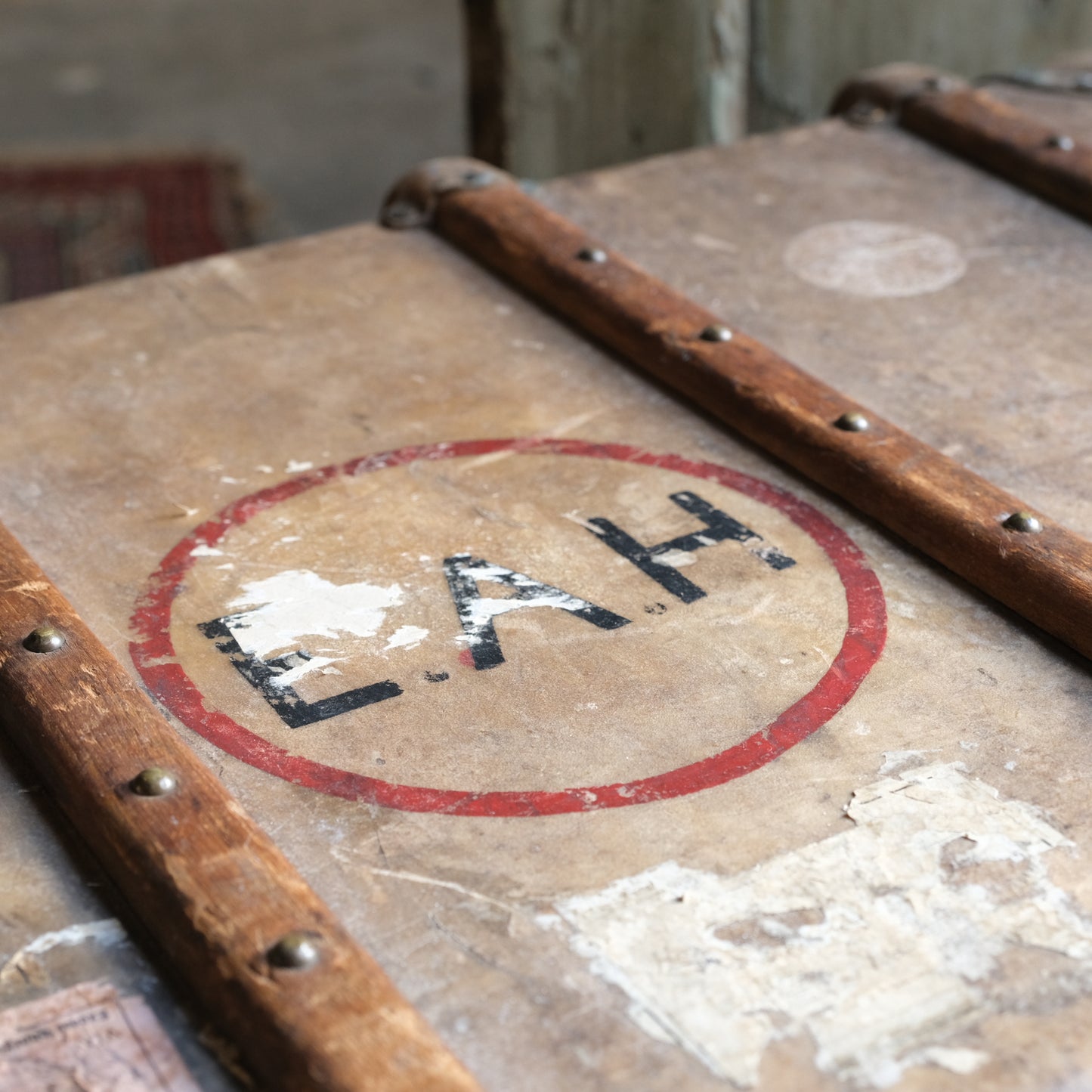 1920’s Vellum Cabin Trunk by luxury French maker Au Depart