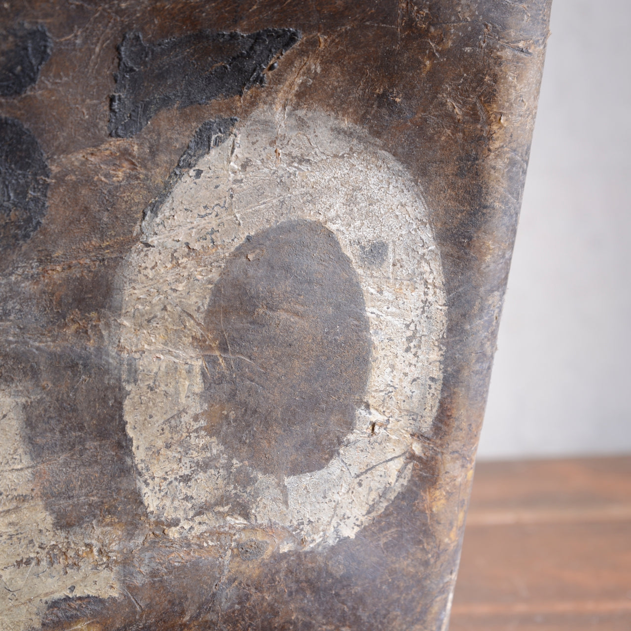 19th Century Buffalo Rawhide Mill Bucket - No 74/EE