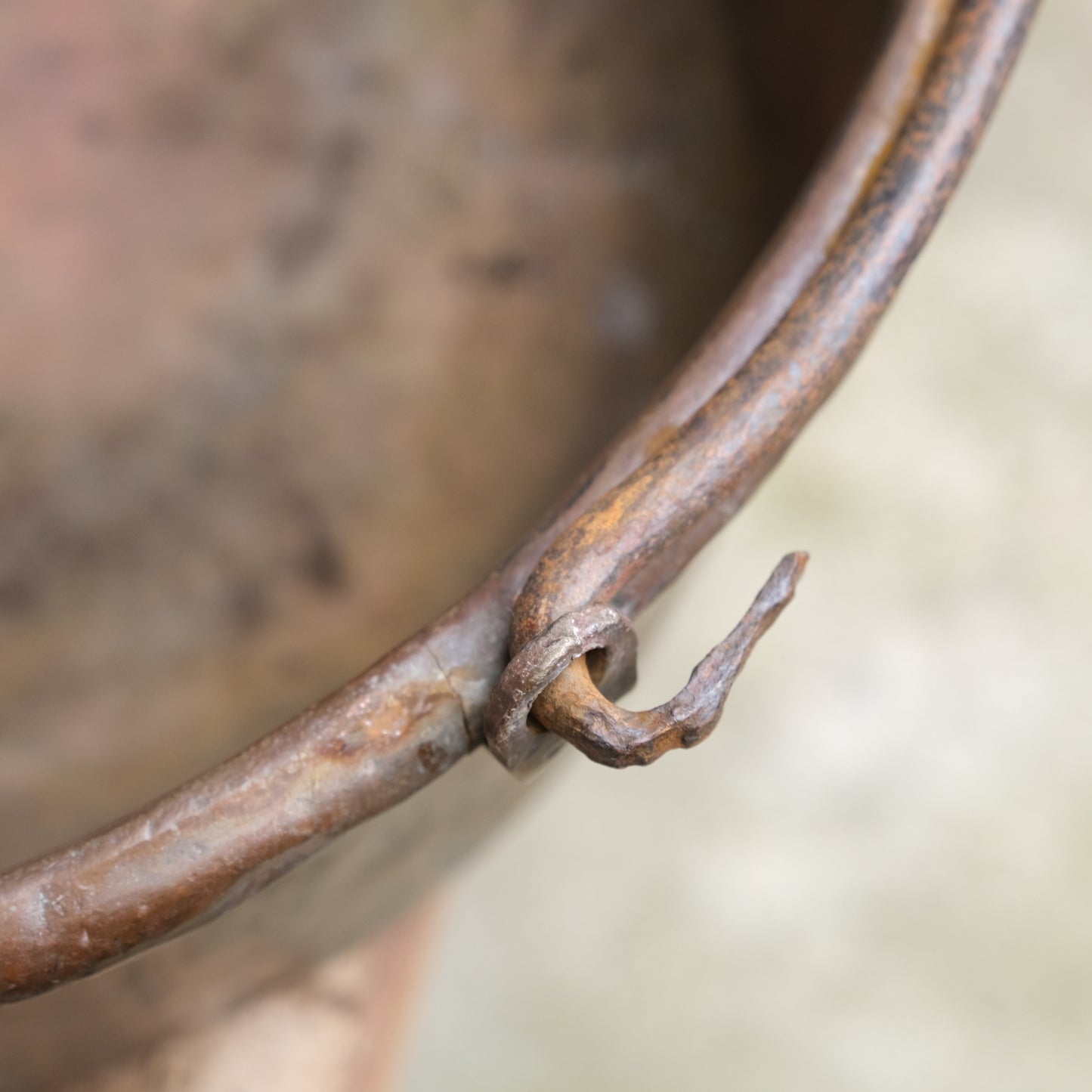 French Copper Pot / Planter with handle